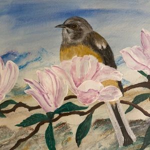 Original Watercolor 16x20 Spring Song